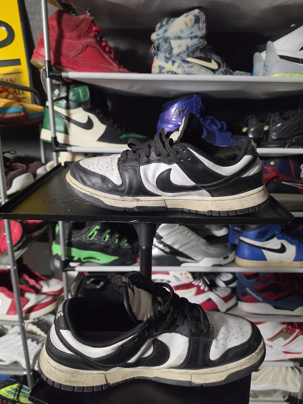 🔥 Nike Dunk Panda Men Size 9.5 Low Black White Retro Sneakers